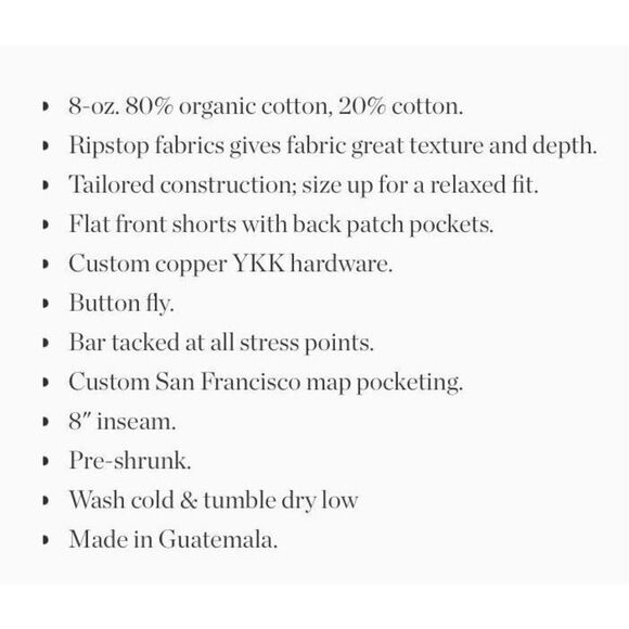 Taylor Stitch Brown Flat Front Men Shorts - Picture 11 of 11